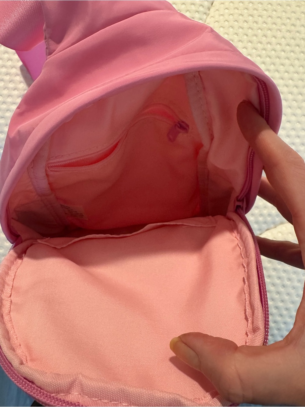 Pink Mini Crossbody Bag - Casual Everyday Shoulder Bag - Picture 5 of 5